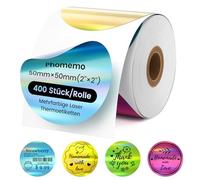 Phomemo 500 unidades de rollo térmico 4 x 6 - Etiquetas térmicas de envío, etiquetas de paquete, compatibles con Rollo Phomemo y todas las impresoras de etiquetas de 4 x 6