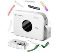 Phomemo A30 Etiquetadora, Impresora de Etiquetas Autoadhesivas Térmica Portátil Bluetooth, Compatible con iOS, Android y PC, para Hogar, Oficina y Escuela, Incluye 1 Rollo de Etiquetas, Verde Retro