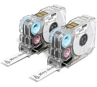 Phomemo A30 P15 Label Maker Long Tape, Black on White Continuous Tape, Strong Adhesion Sticker Self-Adhesive Standard Label Tape, Indoor/Outdoor Use, 15 mm x 500 mm (0.55 x 196.85 pulgadas), 2 rollos