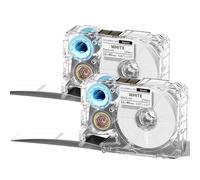 Phomemo A30 P15 Label Maker Tapes, Black on White Pre-Cut Tape Sticker Self-Adhesive Standard Label Tape, Strong Adhesion Indoor / Outdoor Use, 12 mm x 40 mm (0.47 x 1.57 pulgadas), 150 etiquetas