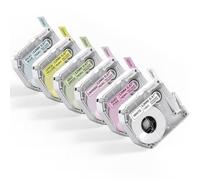 Phomemo Cinta de etiquetas M950 M960 x 6 - Compatible con Brother P-Touch M Tapes MK-231 M-K231 M231,12 mm x 4 m, compatible con impresoras de etiquetas Brother PT-M95 PT-85 PT-70BM PT-90 PT-65 (negro