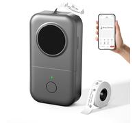 Phomemo D30 Etiquetadora Bluetooth, Mini Etiquetadora Adhesivas, Portátil Impresora de Etiquetas Autoadhesivas inalámbrica para el hogar, la Oficina y la Escuela,Compatible con iOS/Android, Gris