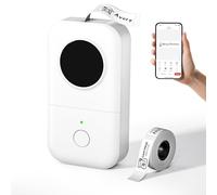 Phomemo D30 Impresora de Etiquetas, Impresora de Etiquetas Bluetooth portátil, máquina de Etiquetas térmicas Autoadhesivas, Adecuada para el hogar, Oficina, Precio, Fecha, Nombre. Blanco