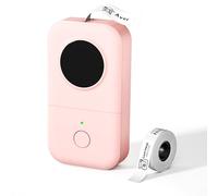 Phomemo D30 Impresora de Etiquetas, Máquina para Hacer Etiquetas con Cinta, Impresora de Etiquetas térmicas portátil, máquina de Etiquetas Autoadhesivas Bluetooth, Rosado