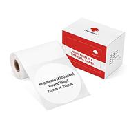 Phomemo Etiquetas redondas M220 Etiquetas redondas Autoadhesiva térmica multifunción,2.76"x2.76"(70x70mm),compatible con la etiquetadora Phommeo M200 M221 M220,Etiquetas multiuso,110 Etiquetas/rollo