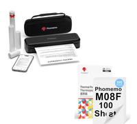 Phomemo Impresora portátil M834 y 100 Hojas de Papel térmico A4