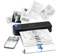 Phomemo M834 Impresora Termica A4, Impresora Portatil Sin Tinta, Conexión de Smartphone por Bluetooth, Admite Papel Térmico A4 (210x297 mm), 80mm, Impresora Portátil Movil, 300DPI