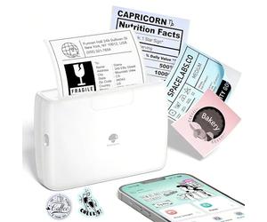 Phomemo M04S 110mm Mini Impresora térmica Portátil - Impresora térmica Bluetooth, admite Ancho de impresión de 53/80/110 mm, 300dpi, Compatible con iOS y Android, para Documentos, Notas, Pegatinas