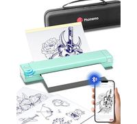 Phomemo M08F Impresora de Tatuajes para Práctica de Tatuajes, Máquinas de Tatuaje Impresora Termica Tattoo Compatible con Smartphone,iPad, PC, con 10pcs Papel de Transferencia y Organizador