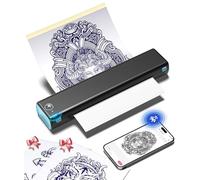 Phomemo M08F Impresora Tattoo Termocopiadora Impresora Tatuajes Tattoo con 10pcs Termocopiadora Máquinas de Tatuaje Papel de Tatuaje Compatible con Teléfono Tablet PC para Artistas Principiantes