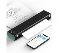 Phomemo M08F Impresora Térmica Portátil, Compatible con Papel Térmico A4, Impresoras de Viaje Móviles Inalámbricas para Automóviles y Oficinas