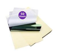 Phomemo M08F - Papel de transferencia de tatuajes, tamaño A4, papel térmico para transferencia de tatuajes, compatible con impresora M08F TP81 e impresora de plantillas, 50 hojas