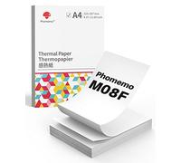 Phomemo M08F Papel térmico plegable A4 Compatible para Phomemo M08F Impresora térmica portátil, 210x297mm, 200 hojas