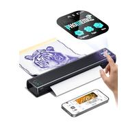 Phomemo M08F Plus Termocopiadora Tattoo Máquinas de Tatuaje, Impresora Termica Tattoo Profesional con Pantalla Táctil Kopierer y 10 Hojas de Papel Transfer Premium