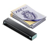 Phomemo M08F Termocopiadora Tattoo Tmpresora Tatuajes con 100 Pcs de Papel