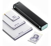Phomemo M08F Termocopiadora Tattoo Tmpresora Tatuajes con 150 Pcs de Papel