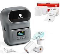 Phomemo M110 Etiquetadora Caja de Regalo con 6 Rollos de Etiquetas, Impresora de Etiquetas Adhesivas Bluetooth térmica portátil, para Uso en la Oficina, códigos de Barras, pequeñas Empresas, Tiendas