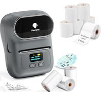 Phomemo M110 Etiquetadora Caja de Regalo con 9 Rollos de Etiquetas, Impresora de Etiquetas Adhesivas Bluetooth térmica portátil, para Uso en la Oficina, códigos de Barras, pequeñas Empresas, Tiendas