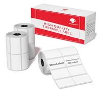 Phomemo M110 Etiquetas M220 M221 M200 M120 M100 M108 M150 M250 M260 Etiquetas autoadhesivas, 3 rollos de 10 x 20 mm (0,39" x 0,78") para etiquetadora Phomemo 600 por rollo