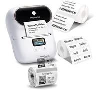 Phomemo M110 Impresora de Etiquetas, Juego de 3 Rollos de Etiquetas, Etiquetadora Autoadhesiva para Teléfono y PC,Impresora de Etiquetas Bluetooth,para el Hogar, la Oficina y la Pequeña Empresa
