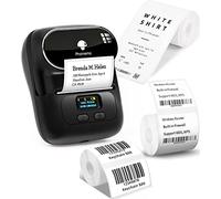 Phomemo M110 Impresora de Etiquetas, Juego de 3 Rollos de Etiquetas, Etiquetadora Autoadhesiva para Teléfono y PC, Impresora de Etiquetas Bluetooth, para el Hogar, La Oficina y la Pequeña Empresa