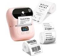 Phomemo M110 Impresora de Etiquetas, Juego de 3 Rollos de Etiquetas, Etiquetadora Autoadhesiva para Teléfono y PC, Impresora de Etiquetas Bluetooth, para el hogar, la Oficina y la Pequeña Empresa