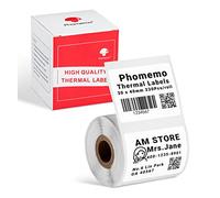 Phomemo M220 Etiqueta de la Impresora M220 M250 M221 M120 M150 M108 M110 M421, Etiqueta Multipropósito Autoadhesiva Cuadrada, 40x30mm, 230 Etiquetas/Rollo