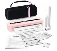 Phomemo M832 Impresora Termica A4,Impresora Portatil Inalambrica,300DPI,para Hogares y Oficinas,Impresoras Sin Tinta Compatible con Android y iOS,con Maletín de Transporte y 4 Rollos de Papel Térmico