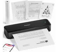 Phomemo M833 Impresora Termica Portatil A4, 300DPI Impresora Portatil Inalambrica Bluetooth para Coche, Oficina, Hogar, Impresora Móvil Sin Tinta,Compatible con Smartphones y Portátiles,Negro
