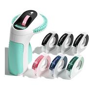 Phomemo Máquina de Etiquetas en Relieve, 3D Portátiles Etiquetadoras, Etiquetadoras Adhesivas Verde - Fácil de Usar para Oficina Hogar (Etiquetadoras Verde con 6 Cintas de Etiquetas)