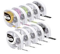 Phomemo P12/P12-Pro/LT12 - Combinación de cintas térmicas y de transferencia térmica para exteriores e interiores, 12 mm x 4 m, Q5-335/Q5-HL131/Q5-LMG31/Q5-MQP37/Q5-TB131(2)