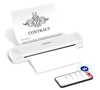 Phomemo P831 Impresora Portátil A4, 300 dpi Impresora Térmica Admite Papel Normal A4, Impresora Sin Tinta Compatible con Phone y Laptop, Impresora Monocromo para Viajar, Doméstico, Oficina