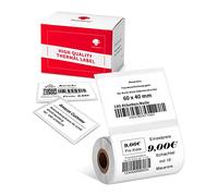 Phomemo Papel De Etiquetas Térmico Para Impresora De Etiquetas M220 M250 M221 M421, Etiquetas Autoadhesivas Multifuncionales Para Oficina, Almacén, Etiquetas De Dirección, 60x40mm, 180 Etiquetas/Rollo