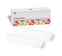 Phomemo Papel de Impresión Térmica A4 2 Rollos, Compatible con la Impresora Portátil Phomemo M832/M834 para Viajes, Hogar, Foto, Contratos, 210x297 mm Papel de Impresión Térmica, 20 Hojas/Rollo