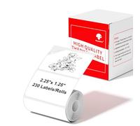 Phomemo Papel De Impresora Térmico Para Impresora De Etiquetas M220 M250 M221 M421 Etiquetas Autoadhesivas Multifuncionales,Etiqueta De Dirección, Etiqueta De Precio, 57x32mm, 230 Etiquetas/Rollo