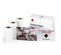 Phomemo Papel Térmico Transparente Adhesivo, para M02/M02PRO Impresora