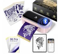 Phomemo TP31 Impresora Tatuajes, Termocopiadora Tattoo, Impresora Termica Tattoo con 30 Hojas de Papel de Transferencia para Tatuajes, Compatible con Smartphone y Tablets