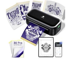 Phomemo TP31 Termocopiadora Tattoo, Impresora Termica Tattoo, Impresora Tatuajes con 30 Hojas de Papel de Transferencia para Tatuajes, Compatible con Smartphone y Tablets
