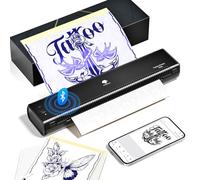 Phomemo TP81 Termocopiadora Tattoo, Impresora Termica Tattoo, Impresora Térmica de Tatuajes con 10 Hojas de Papel Térmico para Tatuajes Copiadora Tattoo Transfer,Compatible con Tablet PC, Smartphone