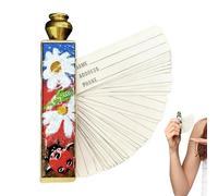 Phone Book - Metal Vintage Portable Telephone Number Organizer | Exquisite Record Keeper for Seniors, Adults, Personal Contact Management, Home, Travel or Information Storage, 2.76x0.79in