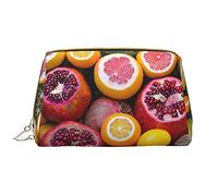 Phone Booth in London Streets - Bolsa de maquillaje portátil de piel estampada con diseño impreso de ancho completo, Imagen de frutas, Talla única