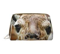 Phone Booth in London Streets - Bolsa de maquillaje portátil de piel estampada con diseño impreso de ancho completo, Linda jirafa., Talla única