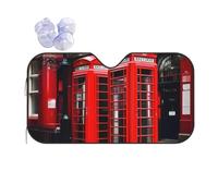 Phone Booth London Street - Parasol para parabrisas de coche, reflectante UV y escudo térmico con mantiene el interior fresco, universal para sedanes