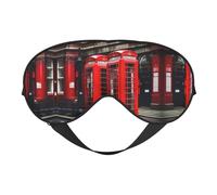 Phone Booth London Street Print - Máscara de ojos suave, para dormir, opaca, adecuada para viajes, oficina, yoga, siesta