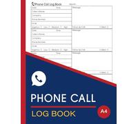 Phone Call Log Book: Keep Track of Telephone Messages for Small Businesses