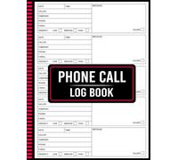 Phone Call Log Book: Stay Organized with Every Conversation (110 Pages, 8.5 x 11 Inches)