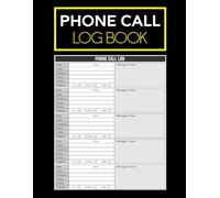Phone Call Log Book: Track Client Calls, Follow-Ups & Messages | Over 500 Telephone Record Space for Business Communications | 110 Pages | Large Print 8.5 x 11 Inches