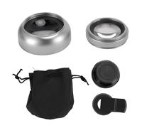 Phone Camera Lens,Universal Detachable Magnetic Phone Lens Filter Kit,2 en 1 Mobile Phone Lens Pro Lens Kit,with Smartphone Tablet Take Photos (Plata)