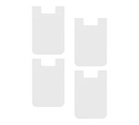 Phone Card Holder Stick On, 4X Adhesive Sticker Back of Phone Wallet, Cellphone Accessories, Silicone Material, Sticky Pocket for Cards, Smartphone Case Grip, Convenient Storage Solution, 5.6x8.6cm