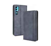 Phone Case for TCL 20 Pro 5G, with Card Slots, Bracket, TPU + PU Leather, Flip Case Cover for TCL 20 Pro 5G.(Blue)